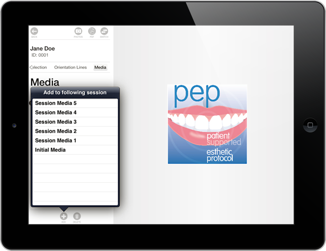 pep-dent patient esthetic supported protocol ist eine App für das Apple iPad.